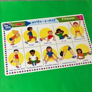 Melissa & Doug - WRITE-A-MAT FITNESS (age 4+)